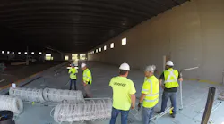 The Freeborn Mower Electric Cooperative in Albert Lea, Minn., was the first radiant heating project where Taylor Bestor and his Valor Mechanical crew used rollout PEX mats.