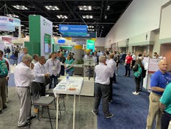 Expo attendees out on the show floor. Expo attendees out on the show floor.