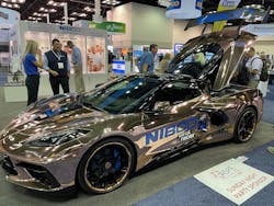 The copper-colored Nibco racecar has become a familiar site at recent industry events. The copper-colored Nibco racecar has become a familiar site at recent industry events.