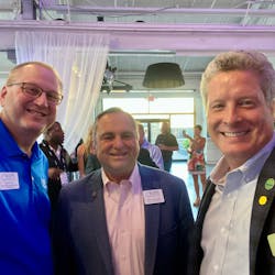 Attendees at the Nibco Opening Party. From L to R: Brian Henry, ASPE, Billy Smith, ASPE, Aaron Kilburg, NIBCO, Inc. Attendees at the Nibco Opening Party. From L to R: Brian Henry, ASPE, Billy Smith, ASPE, Aaron Kilburg, NIBCO, Inc.