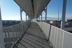 Having a fully melted walkway across the bridge was a project requirement for UVU and the Utah Department of Transportation.