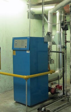 The old boiler before the upgrade. The old boiler before the upgrade.