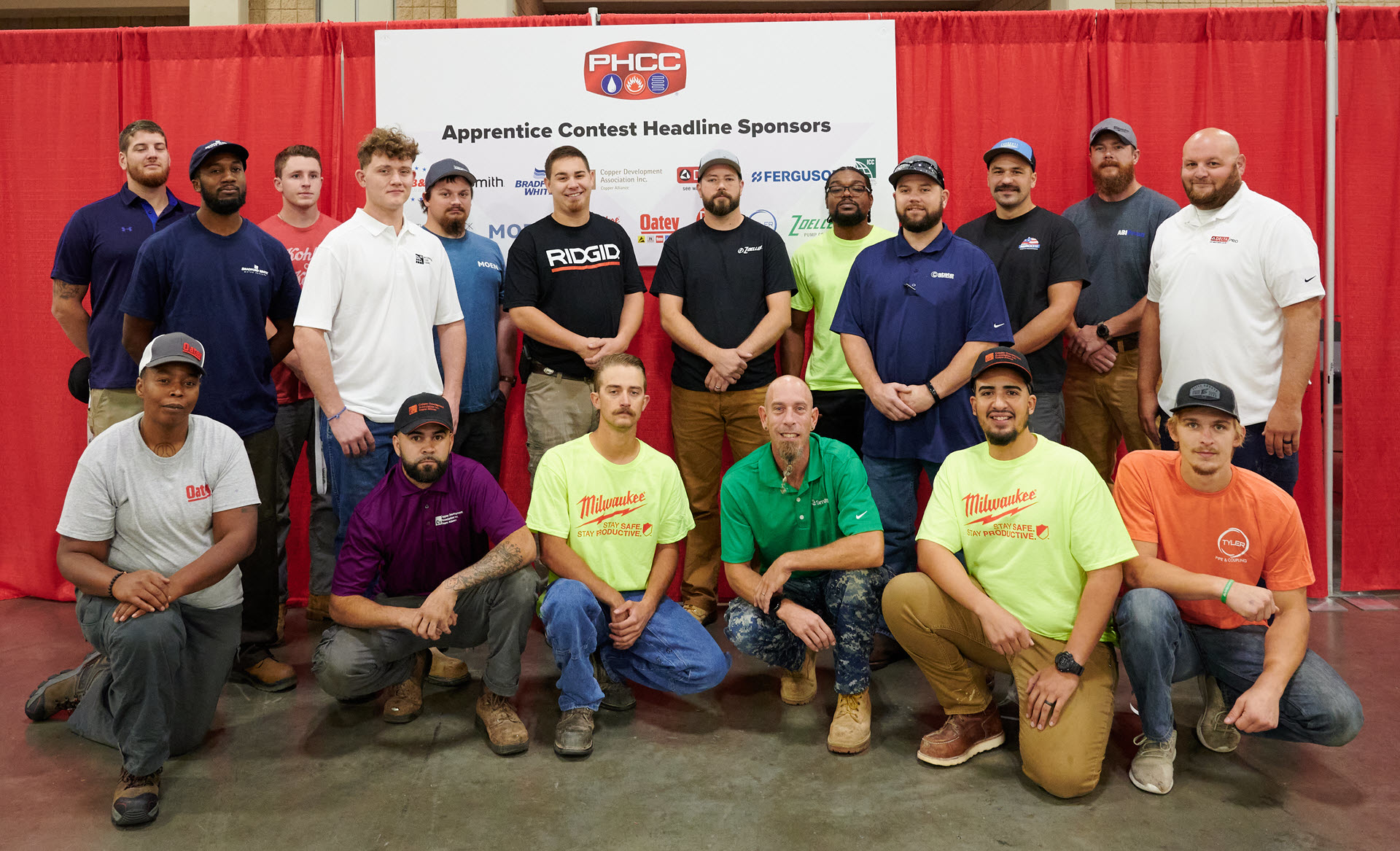 The plumbing contestants.