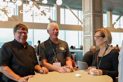 Rodney Koop (left), CEO and Founder of The New Flat Rate shares a laugh with attendees. Rodney Koop (left), CEO and Founder of The New Flat Rate shares a laugh with attendees.