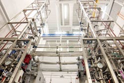 Another image of the new distillation columns. Another image of the new distillation columns.