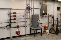 Hands-on hydronic training is offered at the Little Red Schoohouse&apos;s Learning Center.