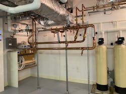 The completed repipe in the main house. The completed repipe in the main house.