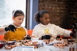 Two young attendees at the Tools & Tiaras event. Two young attendees at the Tools & Tiaras event.