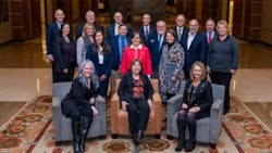 Contractor Association Executive Director Input Meeting Attendees. First row, left to right: Tracy Threlfall, Cindy Regier, Marilyn Stansbury. Second row, left to right: Gina Scumaci, Cecily Millan, Brenda Dant. Third row, left to right: Becky Rauen, Helene Webster, Aaron Hilger, Mike McGraw, Jeff Beiriger, Joyce Frank. Fourth row, left to right: Thayer Long, Bill Kite, Nick Lower, Mark Ingrao, Dave Szymanski, Mike Kerr Contractor Association Executive Director Input Meeting Attendees. First row, left to right: Tracy Threlfall, Cindy Regier, Marilyn Stansbury. Second row, left to right: Gina Scumaci, Cecily Millan, Brenda Dant. Third row, left to right: Becky Rauen, Helene Webster, Aaron Hilger, Mike McGraw, Jeff Beiriger, Joyce Frank. Fourth row, left to right: Thayer Long, Bill Kite, Nick Lower, Mark Ingrao, Dave Szymanski, Mike Kerr