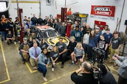 A group shot around Petty's #43 car. A group shot around Petty's #43 car.