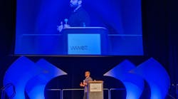 Former Navy Seal Chad Williams delivers the keynote to attendees at the WWETT Show in Indianapolis. Former Navy Seal Chad Williams delivers the keynote to attendees at the WWETT Show in Indianapolis.