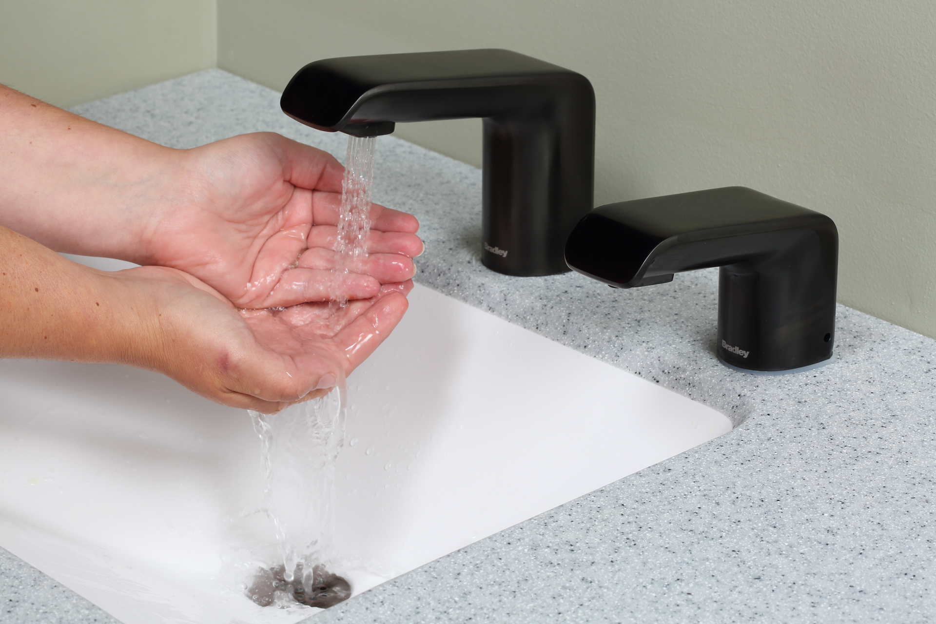The Verge faucet and soap dispenser.