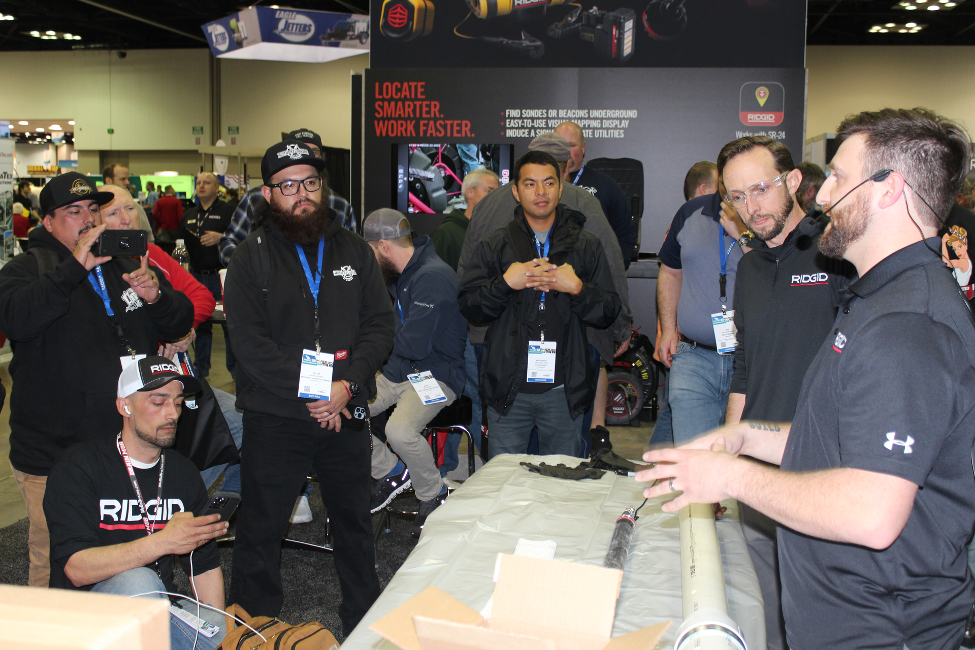 A RIDGID demo at last year's WWETT Show.