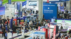 The crowds on the Expo floor during AHR 2023.