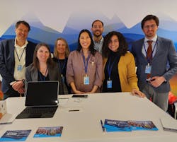 Wavin at the Water Conference. From left to right: Freek Crum VP Global New Business Development; Courtney Fretz Obregon, Vice President North America Building Business; Michelle Lange, Marketing Director North America; Jacqueline Tran, Project Sales Manager, Urban Climate Resilience (UCR); Brian Schmidt, Global Account Manager, Urban Climate Resilience (UCR); Karina Cabreja, Marketing Manager, North America; and Friso Klapwijk, Director, Global Key Client, Urban Climate Resilience (UCR). Wavin at the Water Conference. From left to right: Freek Crum VP Global New Business Development; Courtney Fretz Obregon, Vice President North America Building Business; Michelle Lange, Marketing Director North America; Jacqueline Tran, Project Sales Manager, Urban Climate Resilience (UCR); Brian Schmidt, Global Account Manager, Urban Climate Resilience (UCR); Karina Cabreja, Marketing Manager, North America; and Friso Klapwijk, Director, Global Key Client, Urban Climate Resilience (UCR).