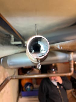 One of the unusual flow control fittings. One of the unusual flow control fittings.