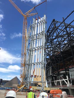 Harris Co.'s new facilities allow for very large prefabricated assemblies. Harris Co.'s new facilities allow for very large prefabricated assemblies.