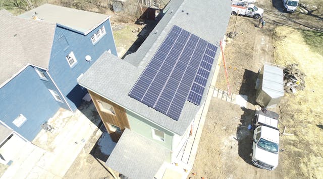 The near-complete solar-powered home from the Ball State team.
