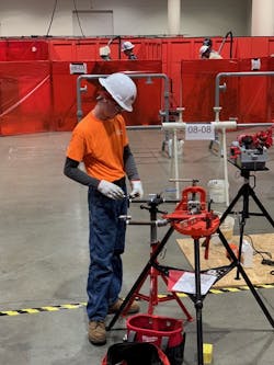 Manhattan Mechanical Service's Max Witt competes at the 2023 National Craft Championships. Manhattan Mechanical Service's Max Witt competes at the 2023 National Craft Championships.