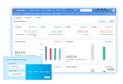 The Service Fusion payment screen. The Service Fusion payment screen.