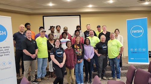 High school students from Lowndes County and members of the IWSH and LIXIL Americas training team.