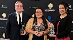 The Rheem team accepting the Silver and Bronze awards. The Rheem team accepting the Silver and Bronze awards.