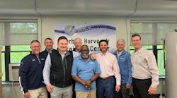Honoree Herbert Harvey Jr. posing with proud Bradford White and Rich-Tomkins Company leaders celebrating his hard work. Honoree Herbert Harvey Jr. posing with proud Bradford White and Rich-Tomkins Company leaders celebrating his hard work.