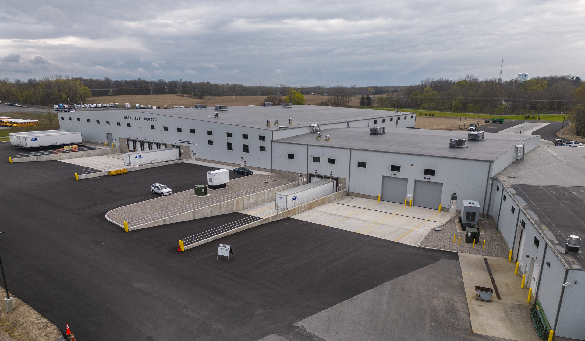 A view of the Material Center in Bergen, NY.