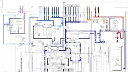 A mechanical room layout from one of Blue Mountain's recent bids. A mechanical room layout from one of Blue Mountain's recent bids.