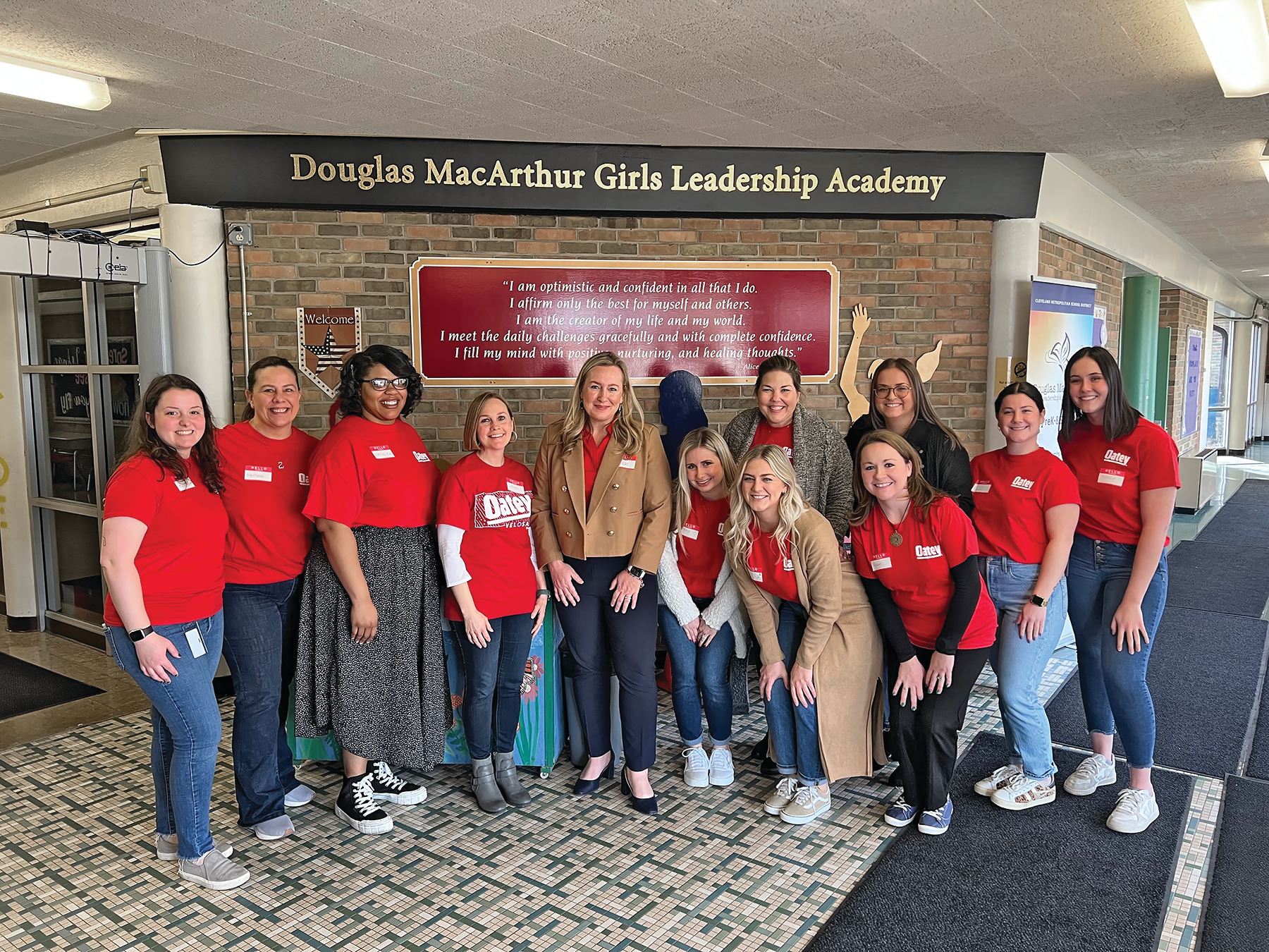 Oatey Women&rsquo;s Resource Network Educates on Careers in Construction with Book Reading at Douglas MacArthur Girls Leadership Academy held on International Women&rsquo;s Day (March 8, 2023).