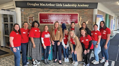 Oatey Women&rsquo;s Resource Network Educates on Careers in Construction with Book Reading at Douglas MacArthur Girls Leadership Academy held on International Women&rsquo;s Day (March 8, 2023).