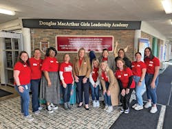 Oatey Women’s Resource Network Educates on Careers in Construction with Book Reading at Douglas MacArthur Girls Leadership Academy held on International Women’s Day (March 8, 2023). Oatey Women’s Resource Network Educates on Careers in Construction with Book Reading at Douglas MacArthur Girls Leadership Academy held on International Women’s Day (March 8, 2023).