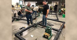 Fusion and electrofusion techniques being taught. Fusion and electrofusion techniques being taught.