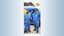 Left, Jean Edmond, three-year apprentice. Right, William Rivera, 30-year plumber. Left, Jean Edmond, three-year apprentice. Right, William Rivera, 30-year plumber.