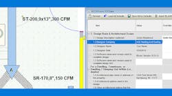 Left side: Rhvac 10 can now display the CFM flow rate on every duct in a duct system. Right side: Rhvac 10 can save many hours in generating the Form 310 report. Left side: Rhvac 10 can now display the CFM flow rate on every duct in a duct system. Right side: Rhvac 10 can save many hours in generating the Form 310 report.