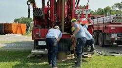 Mumma Brothers Drilling sets to work on the new well. Mumma Brothers Drilling sets to work on the new well.