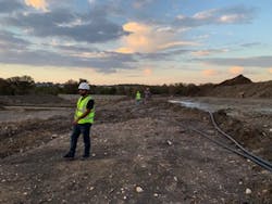 One section of the geothermal field. One section of the geothermal field.