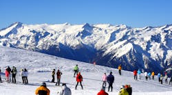 A ski slope that is definitely NOT in Indiana. A ski slope that is definitely NOT in Indiana.