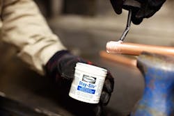 Proper fluxing is important for alloys that do not contain flux; flux absorbs oxides formed during heating and promotes the flow of filler material. Proper fluxing is important for alloys that do not contain flux; flux absorbs oxides formed during heating and promotes the flow of filler material.