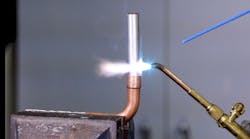 Proper heating of the tube includes making sure the base metals have been heated to brazing temperatures before adding filler material. Proper heating of the tube includes making sure the base metals have been heated to brazing temperatures before adding filler material.