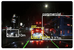 Advanced object recognition software uses deep learning algorithms to train Autonomise.ai to automatically identify different types of vehicles, cyclists and pedestrians. Advanced object recognition software uses deep learning algorithms to train Autonomise.ai to automatically identify different types of vehicles, cyclists and pedestrians.