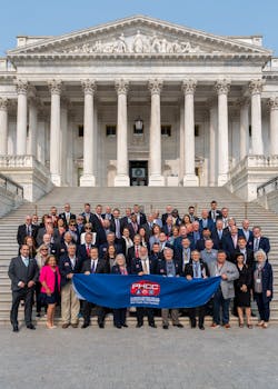 Association members pause for a photo on the steps of the Capitol during the PHCC Legislative Conference. Association members pause for a photo on the steps of the Capitol during the PHCC Legislative Conference.