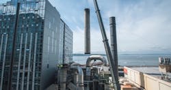 The Enwave smokestack replacement job. The Enwave smokestack replacement job.