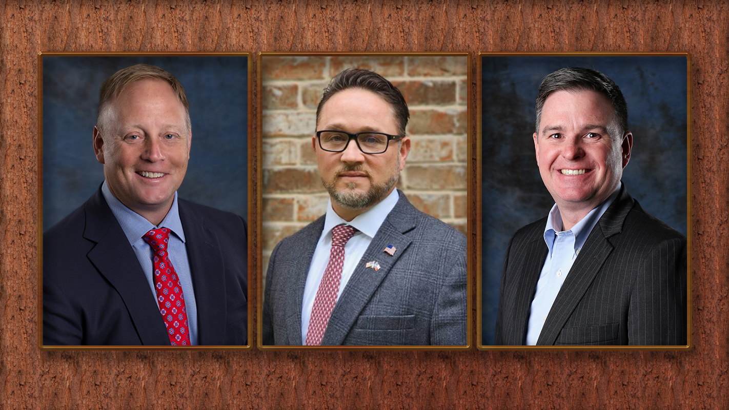 From left to right Mike Donovan, Mike Barnett and Steven Poles.