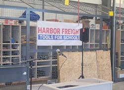 Materials and tools have been donated by various manufacturers such as Home Depot, Harbor Freight, DeWalt and others. Materials and tools have been donated by various manufacturers such as Home Depot, Harbor Freight, DeWalt and others.