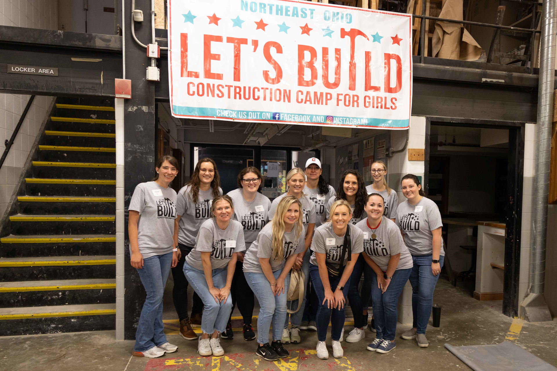 A group shot of camp attendees.