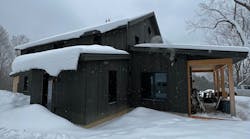 An exterior shot of the Jackson residence. An exterior shot of the Jackson residence.