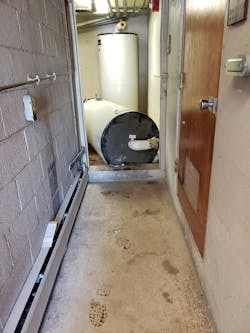 Removing the old units. Removing the old units.