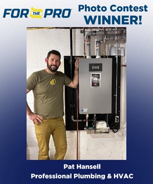 Pat Hansell of West Chester, Pennsylvania, is the first weekly winner of the Bradford White For the Pro&circledR; Photo Contest.