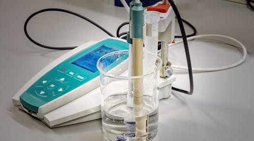 Water quality testing in a laboratory.